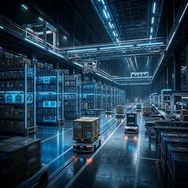 Modern automated warehouse